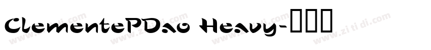 ClementePDao Heavy字体转换
